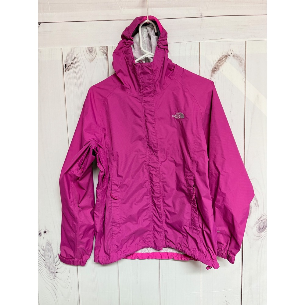 The North Face Women's HyVent 2.5L Jacket Medium Pink Hooded Rain Shell